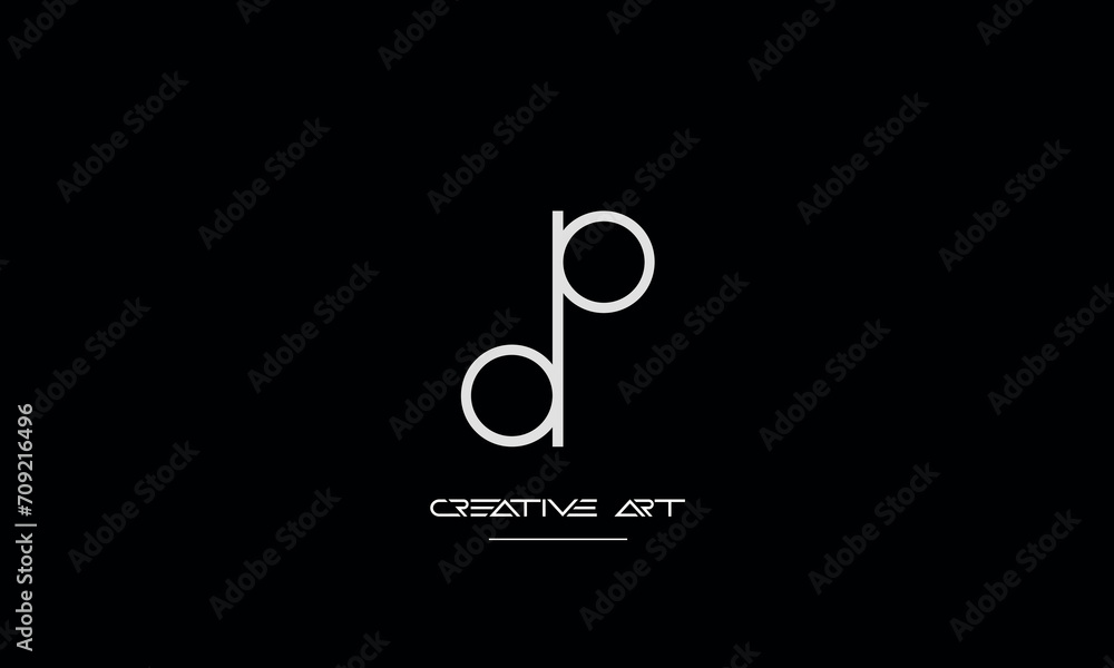 DP, PD, D, P abstract letters logo monogram DP, PD, D, P abstract letters logo monogram