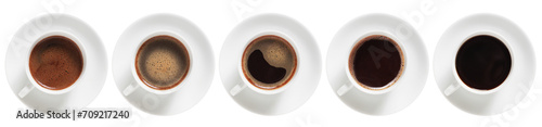 Coffee with different foam
