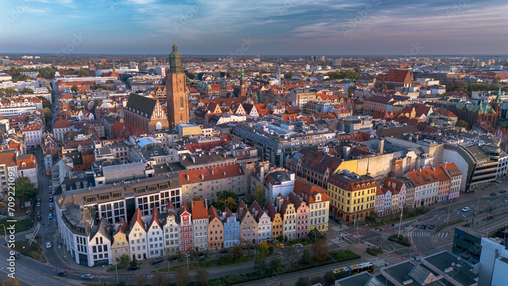 View of the old town.Wroclaw,Poland.