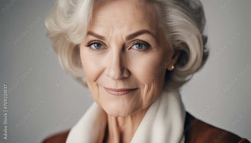 Beautiful gorgeous 50s mid aged mature woman looking at camera isolated on white. Mature old lady Beautiful gorgeous 50s mid aged mature woman looking at camera isolated on white. Mature old lady