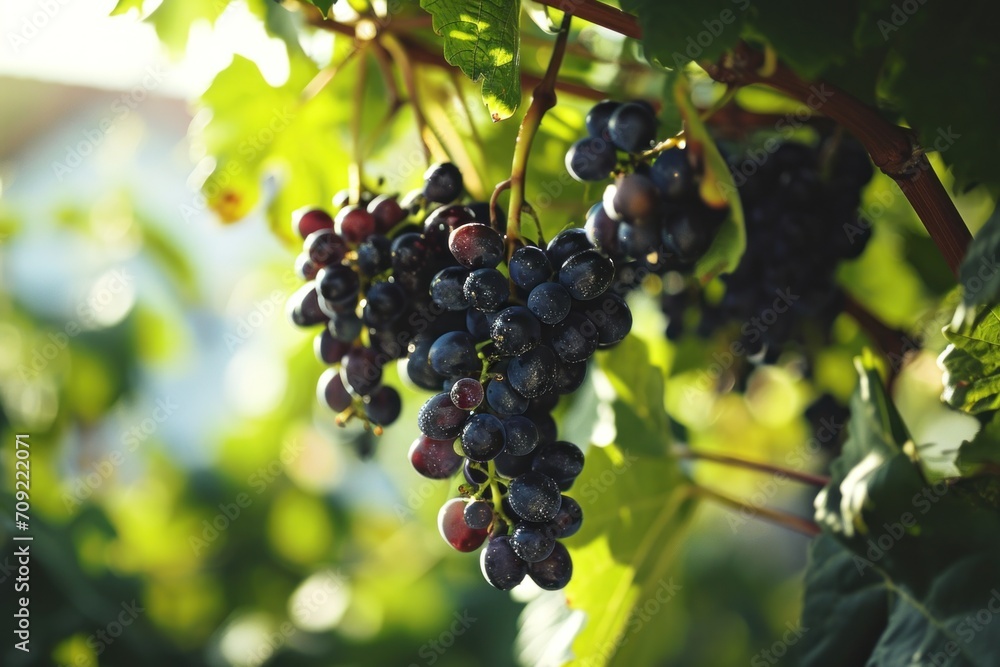 grapes in vineyard