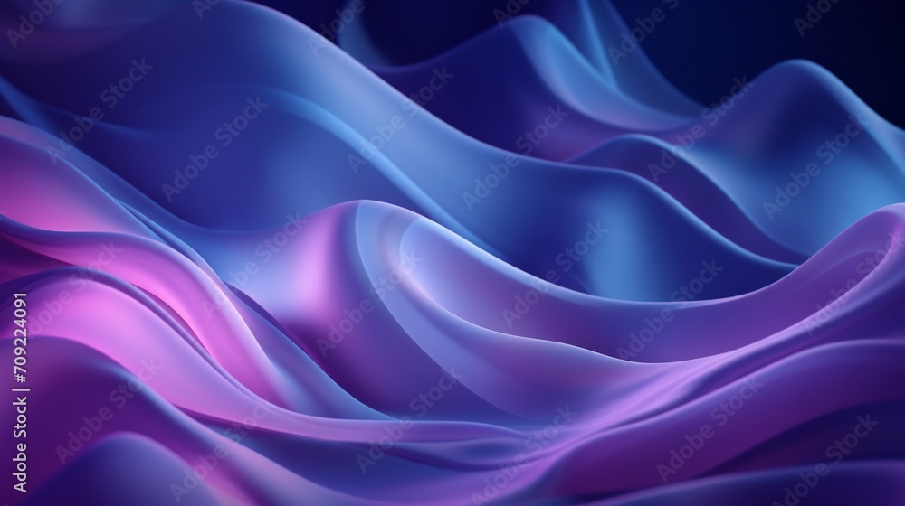 Obraz premium The rhythmic pulsing of 3D-rendered bioluminescent organisms creates a calming underwater ambiance