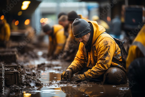 workers in construction