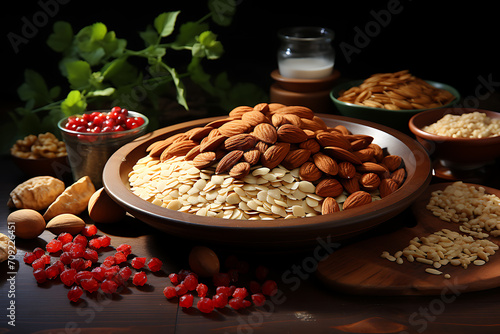 healthy food  nuts