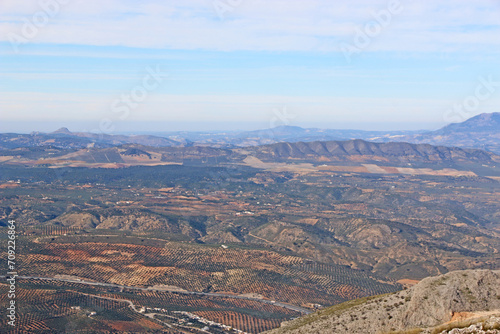 Mountains above Loja in Spain