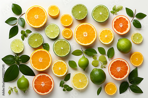 background of fruits and citrus fruits