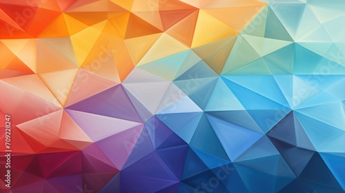 Geometric Prism  Colorful Overlapping Geometric Shapes  Spectrum of Pastels to Vibrant Hues  Translucent Layered 3D Effect