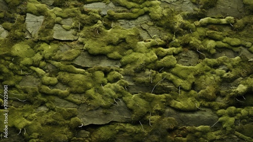 Mossy Forest Floor: Earthy Organic Pattern Resembling Moss-Covered Forest Floor with Green, Brown, Yellow Shades