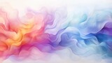 Watercolor Rainbow: Soft Flowing Watercolor Streaks in Rainbow Colors, Seamless Blend, Peaceful Harmonious Effect