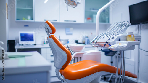 A dental treatment room well equipped for root canal treatment. Modern precision instruments and technologies. Modern medicine.