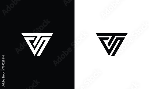 Letter ST Logo Design , Minimal ST Monogram in Editable Vector Format