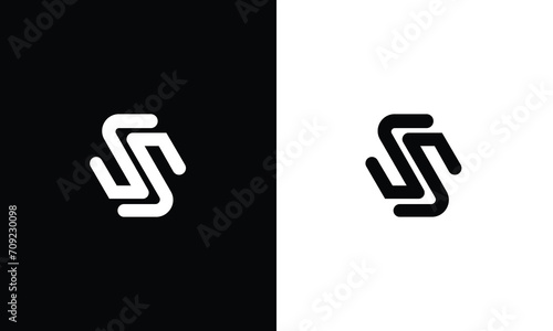 SS Alphabet initial Letter Monogram Icon Logo vector illustration