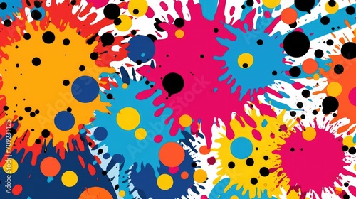 Comic Frenzy: Bold Colors Meet Pop Culture