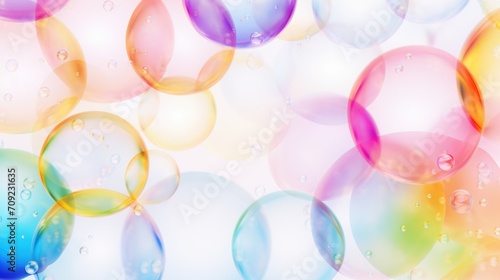 Prism Play: The Joyful Dance of Rainbow Bubbles