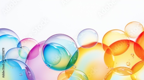 Prism Play: The Joyful Dance of Rainbow Bubbles