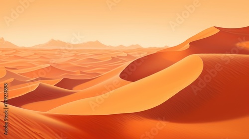 Sands of Illusion: A Mirage in Warm Desert Tones