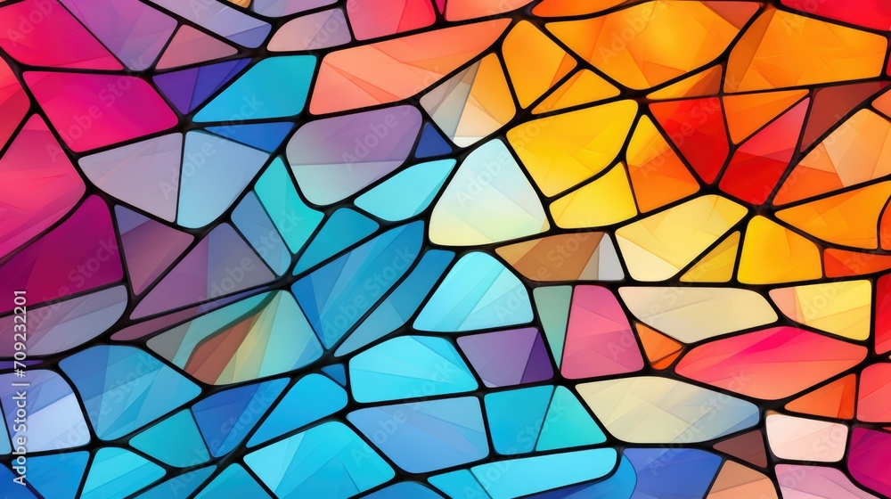 Fototapeta premium Kaleidoscope of Light: Stained Glass Symphony