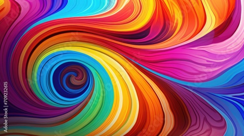 Colorful Whirl  A Psychedelic Spiral of the 60s