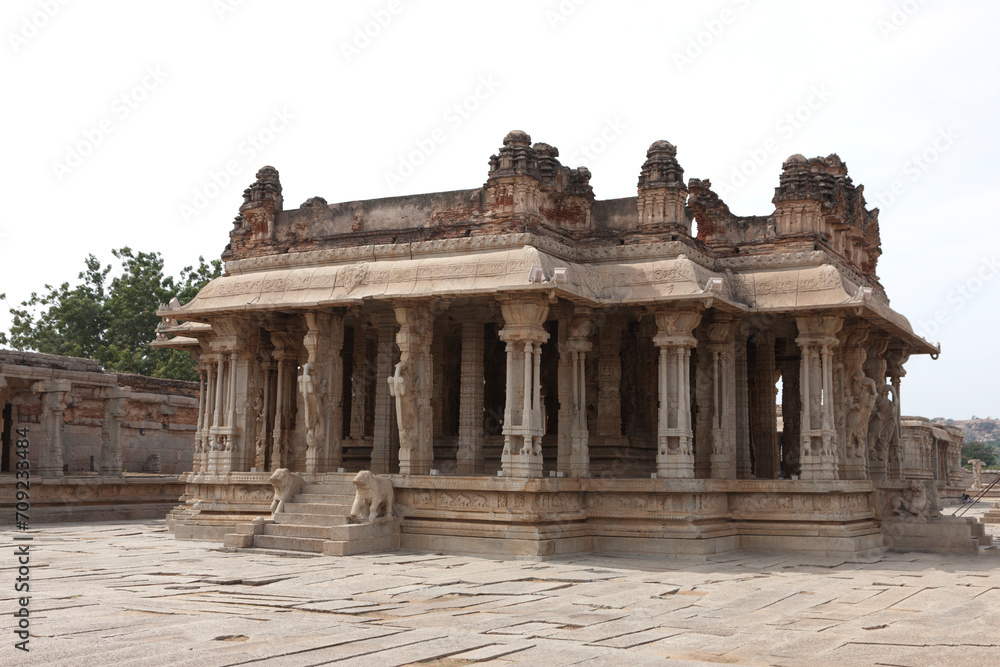 India ruins of Hampi on a sunny winter day India ruins of Hampi on a sunny winter day