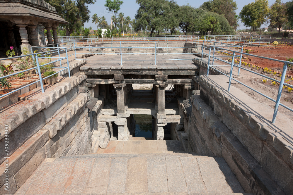 India temples of Lakkundi on a sunny winter day India temples of Lakkundi on a sunny winter day