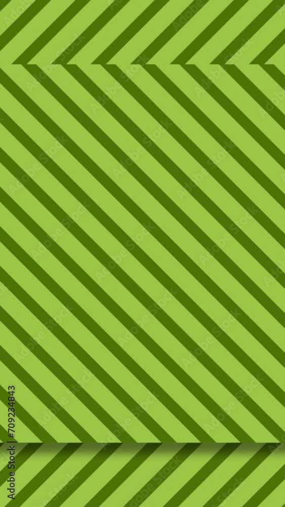 Moving stripes of lines pattern inside a rectangle shape over opposite moving stripes of lines. Abstract opposite moving lines strips animated motion graphics background of green color. Moving stripes of lines pattern inside a rectangle shape over opposite moving stripes of lines. Abstract opposite moving lines strips animated motion graphics background of green color.