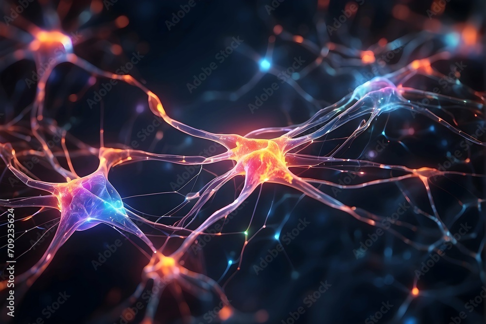 Luminous Neural Network: Glowing Neurons and Connections, Luminous Neural Network: Glowing Neurons and Connections,