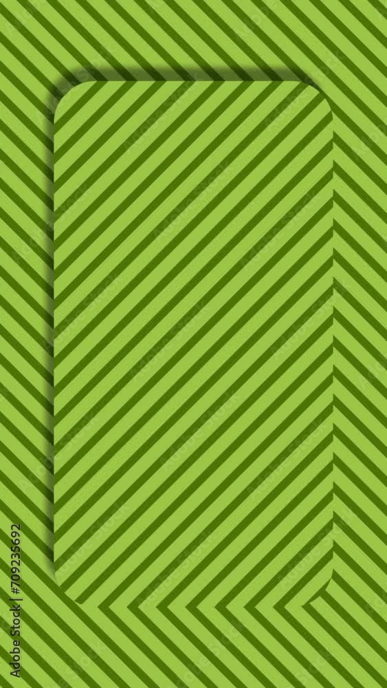 Moving stripes of lines pattern inside a rectangle shape over opposite moving stripes of lines. Abstract opposite moving lines strips animated motion graphics background of green color. Moving stripes of lines pattern inside a rectangle shape over opposite moving stripes of lines. Abstract opposite moving lines strips animated motion graphics background of green color.