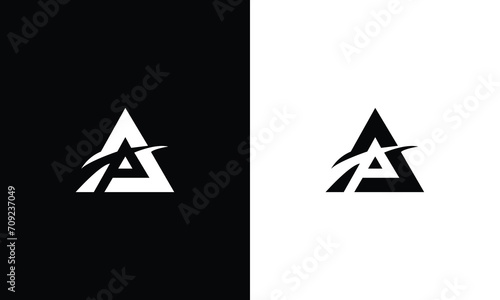 AP PA abstract vector logo monogram template photo