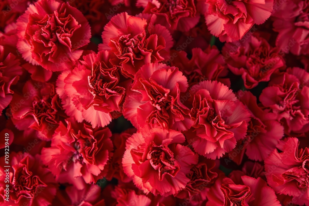 Carnations flowers with red petals Close Up. Natural wallpaper. Spring is here Carnations flowers with red petals Close Up. Natural wallpaper. Spring is here