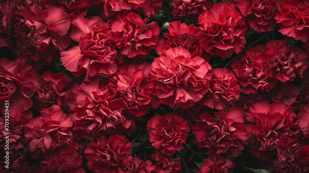 Carnations flowers with red petals Close Up. Natural wallpaper. Spring is here Carnations flowers with red petals Close Up. Natural wallpaper. Spring is here
