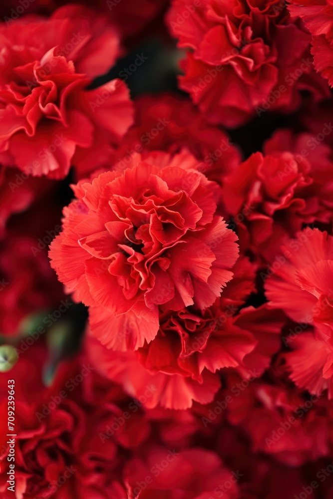 Carnations flowers with red petals Close Up. Natural wallpaper. Spring is here Carnations flowers with red petals Close Up. Natural wallpaper. Spring is here
