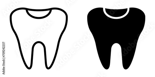 ofvs519 OutlineFilledVectorSign ofvs - fissure sealants vector icon . dental filling sign . isolated transparent . black outline and filled version . AI 10 / EPS 10 / PNG . g11862