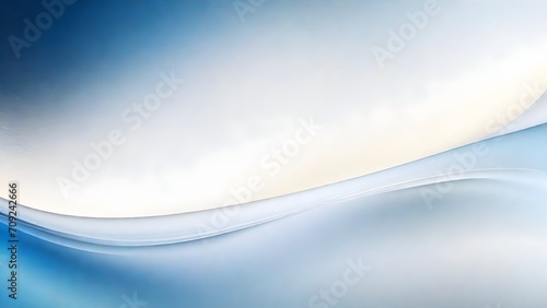 Abstract Blue and White Curved Lines Background