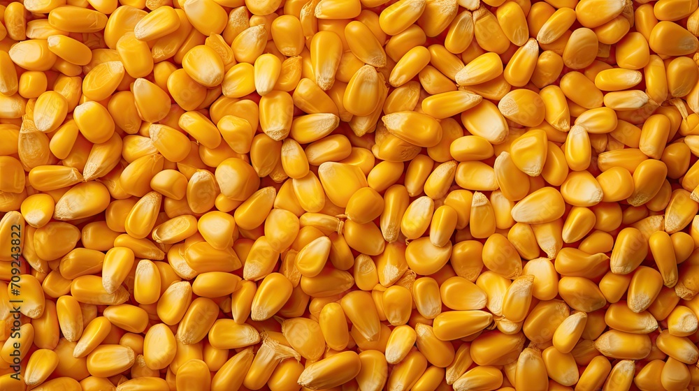 Corn grains closeup texture background. Corn cob in a basket. Yellow corn harvest. Cereal corn. Corn grains closeup texture background. Corn cob in a basket. Yellow corn harvest. Cereal corn.