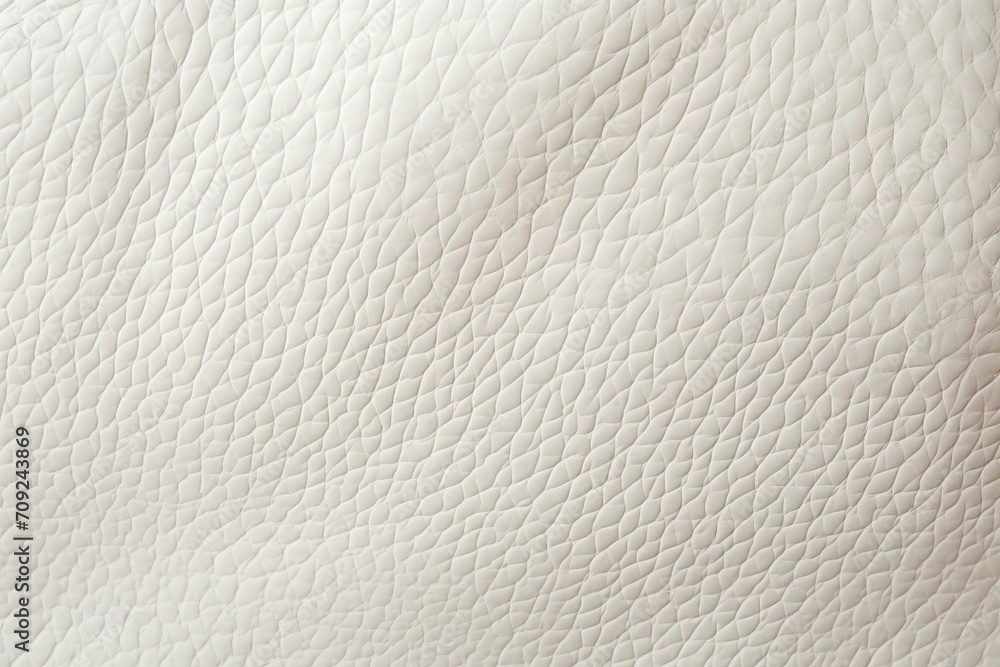 A close-up of a white leather surface. Monochrome texture background A close-up of a white leather surface. Monochrome texture background