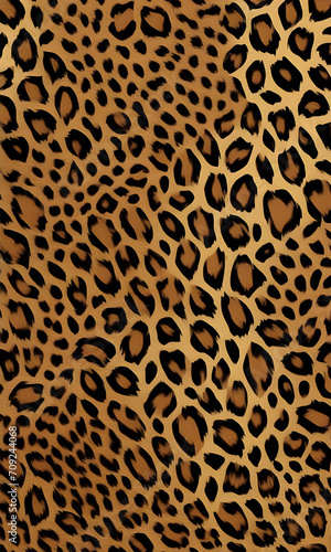 Leopard Print Colors Pattern Animal Printing Colorful Vector Style Background Graphic Wall Art Design