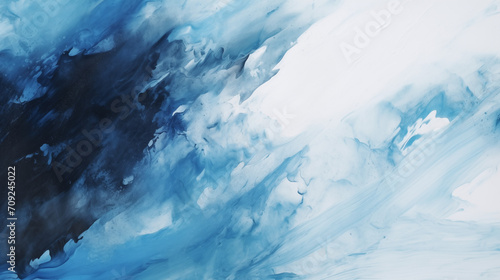 Abstract Blue Black and White Painting Texture Background #2