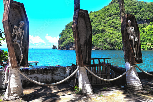 Wallilabou bay, Saint Vincent, Saint Vincent and the Grenadines. photo