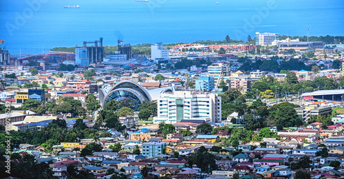 Cityscape of Port of Spain, Republic of Trinidad and Tobago