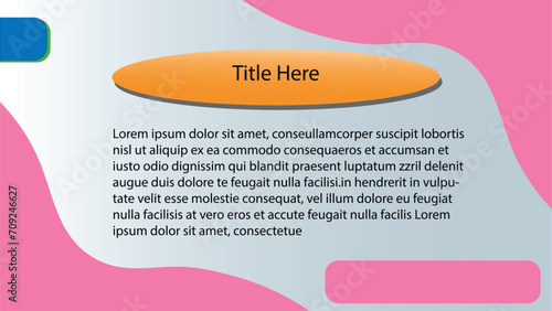 Microsoft presentation slide template design 
