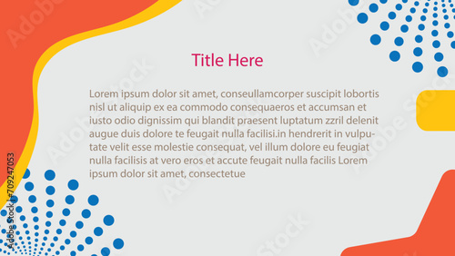 Microsoft presentation slide template design 