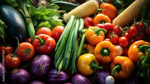 Close-up Fresh vegetables displayed in traditional market