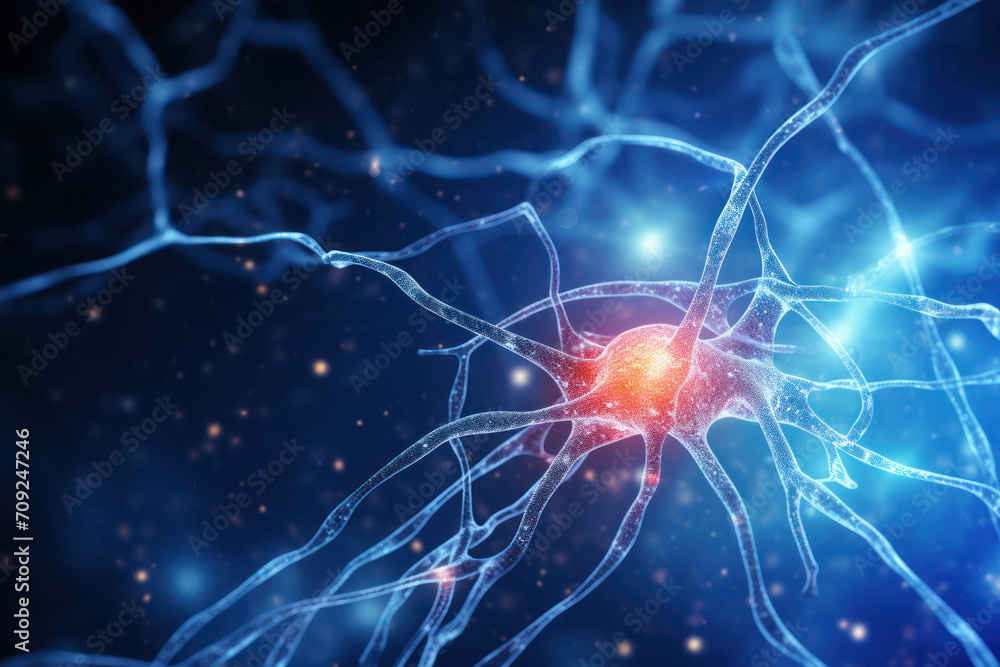 Nerve brain cell glowing, representing Neural Links concept
Nerve brain cell glowing, representing Neural Links concept