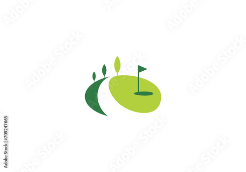 golf sport logo design symbol template photo