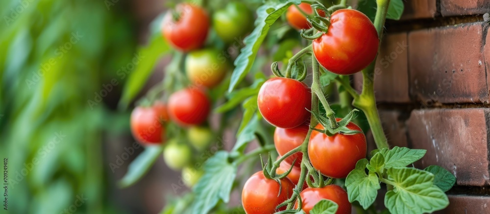 Use foiled tomato plants to deter birds on a house's terrace.