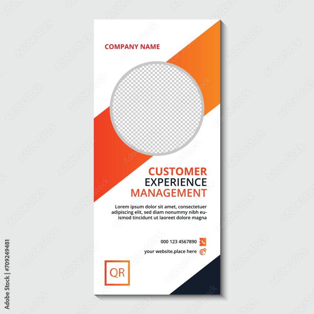 Modern business rullup design template Modern business rullup design template