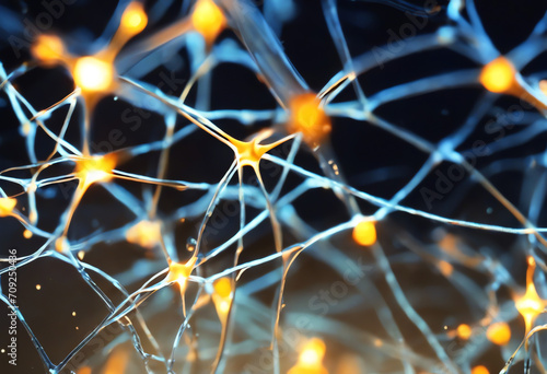 Tableau sur toile Neural activity within the brain