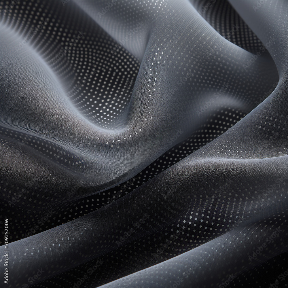 Naklejka premium breathable fabric icon oxygen, lines, bubbles created with Generative Ai