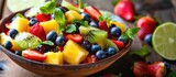 Spicy and fresh mixed fruit salad.