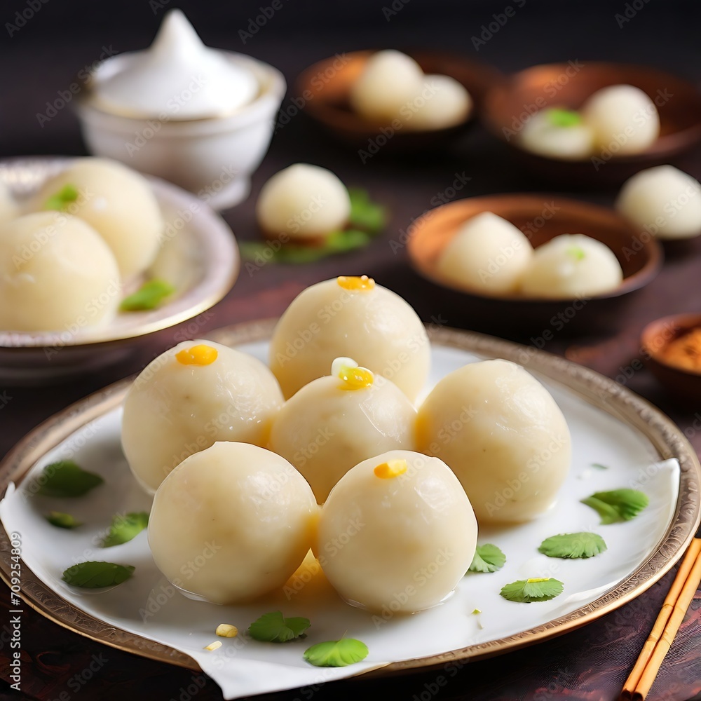 Gulab jamun milk based dumplings of sweet delight are a favorite dish for festivals AI generate Image Gulab jamun milk based dumplings of sweet delight are a favorite dish for festivals AI generate Image